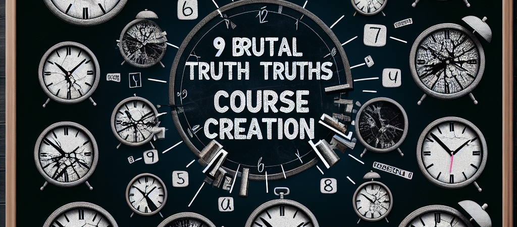 9 Brutal Truths About Online Course Creation That No One Talks About