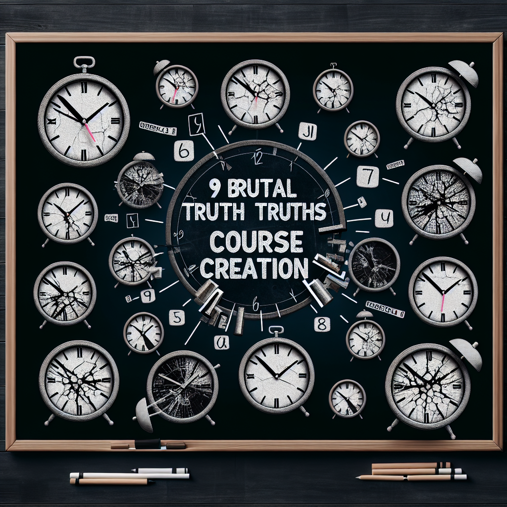 9 Brutal Truths About Online Course Creation That No One Talks About