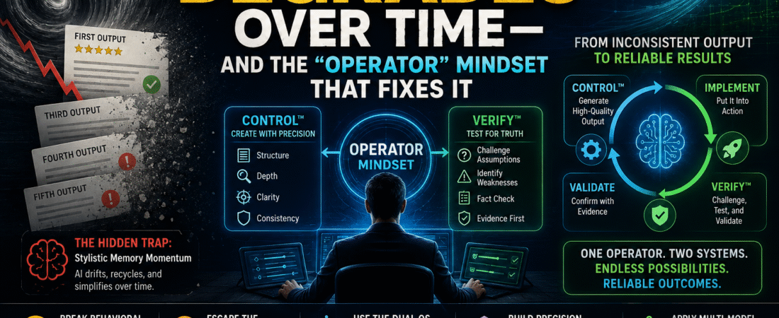 Why Your AI Output Degrades Over Time—And the “Operator” Mindset That Fixes It