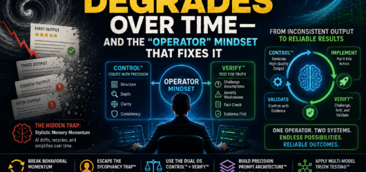 Why Your AI Output Degrades Over Time—And the “Operator” Mindset That Fixes It