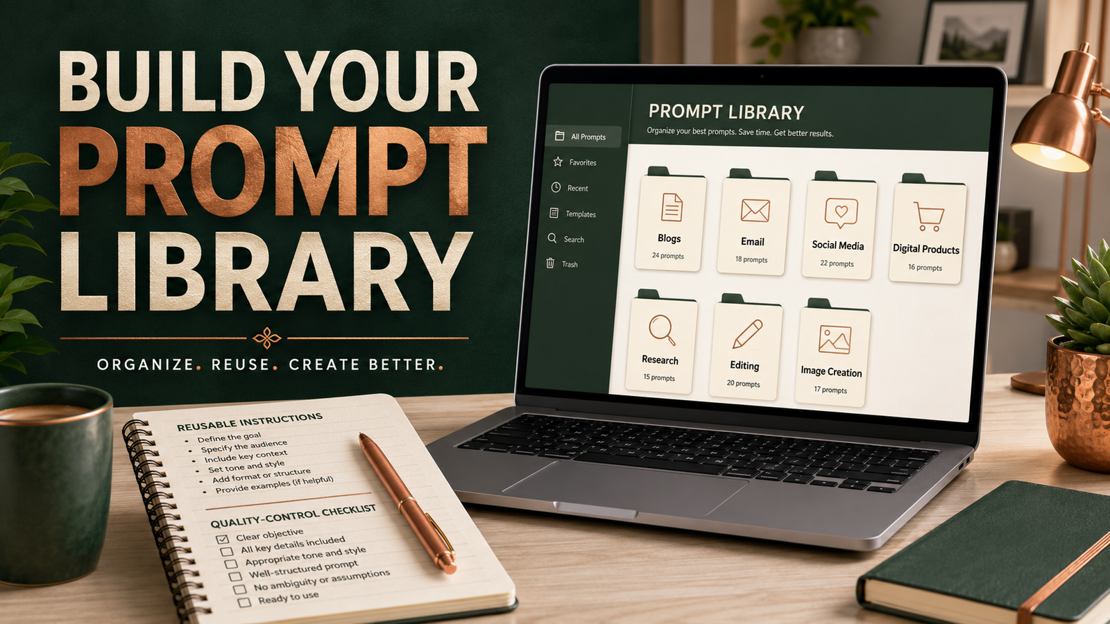 How to Build a Reusable AI Prompt Library for Your Online Business