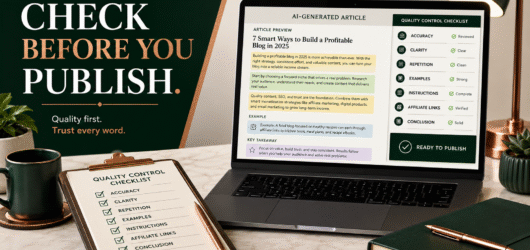 The Beginner’s AI Content Quality Checklist Before Publishing