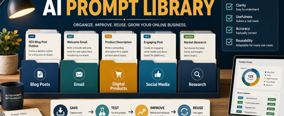 How to Build an AI Prompt Library for Your Online Business