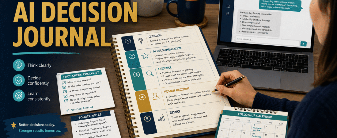 How to Keep an AI Decision Journal for Better Business Choices
