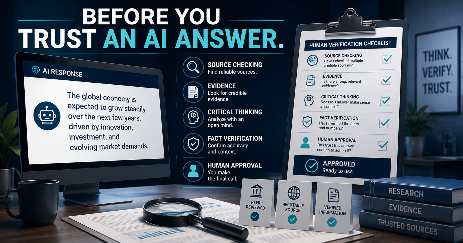 Before You Trust an AI Answer, Use This Simple 4-Step Reliability Check