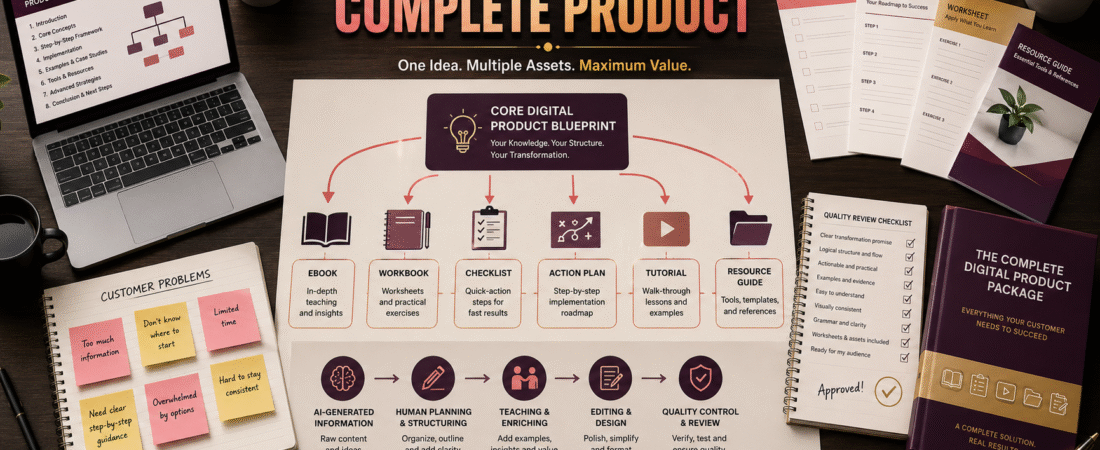 How to Create a Digital Product With AI That Feels Complete, Not Generic