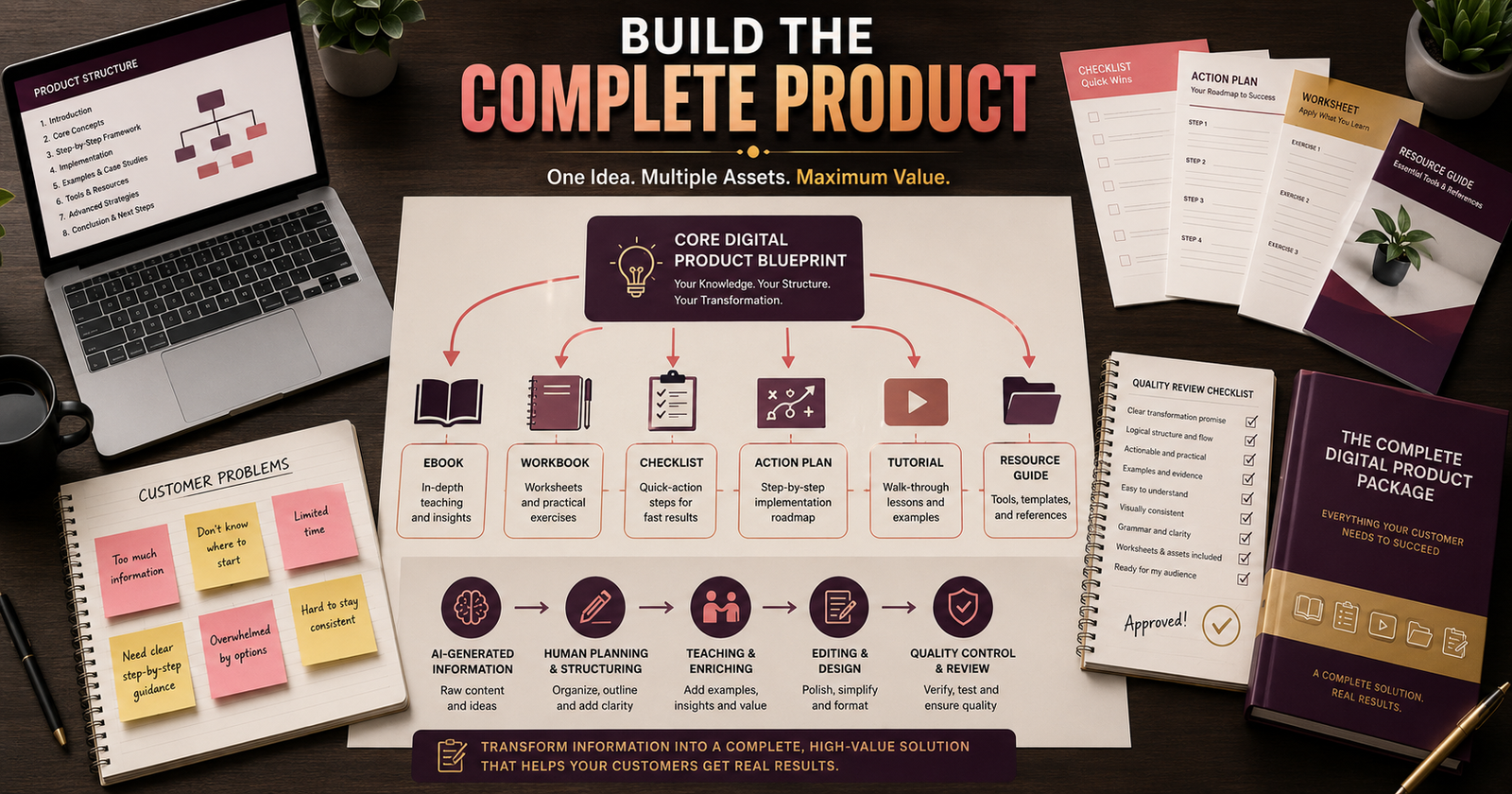 How to Create a Digital Product With AI That Feels Complete, Not Generic