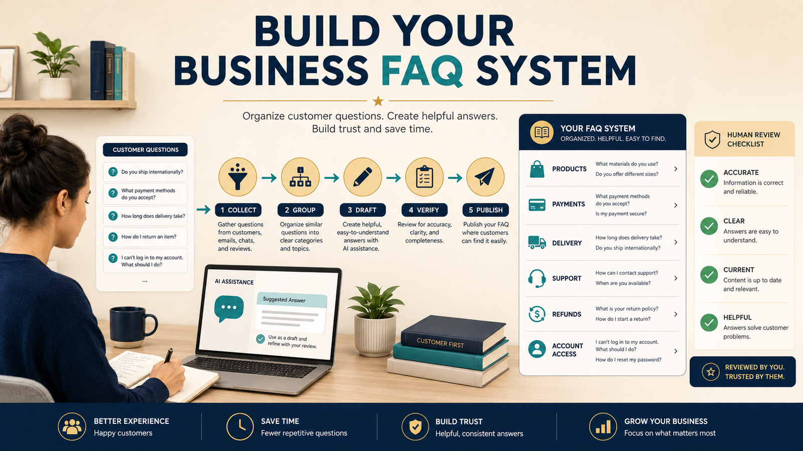 How to Build an AI FAQ System for Your Small Online Business