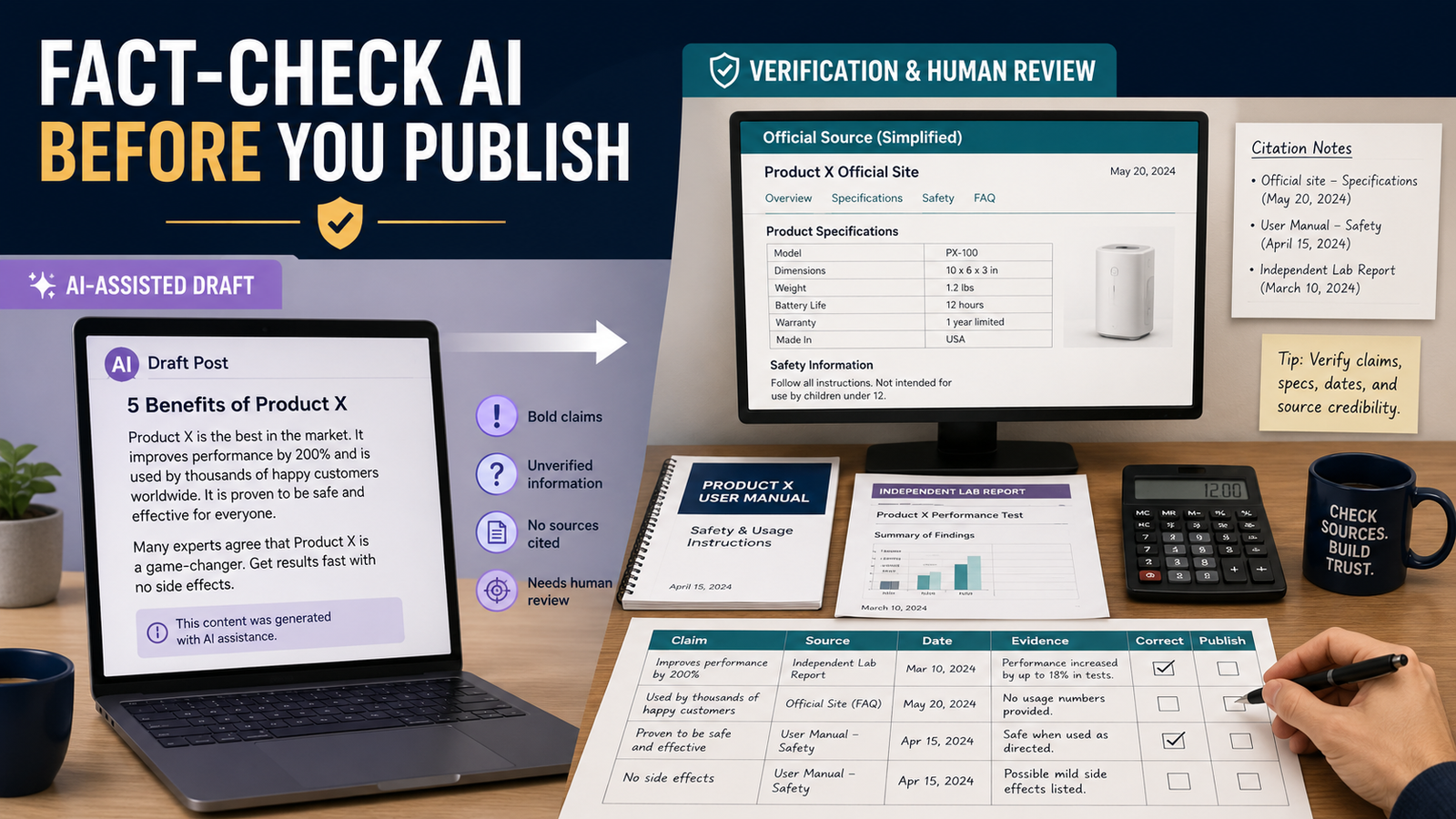 How to Fact-Check AI-Generated Content Before You Publish It
