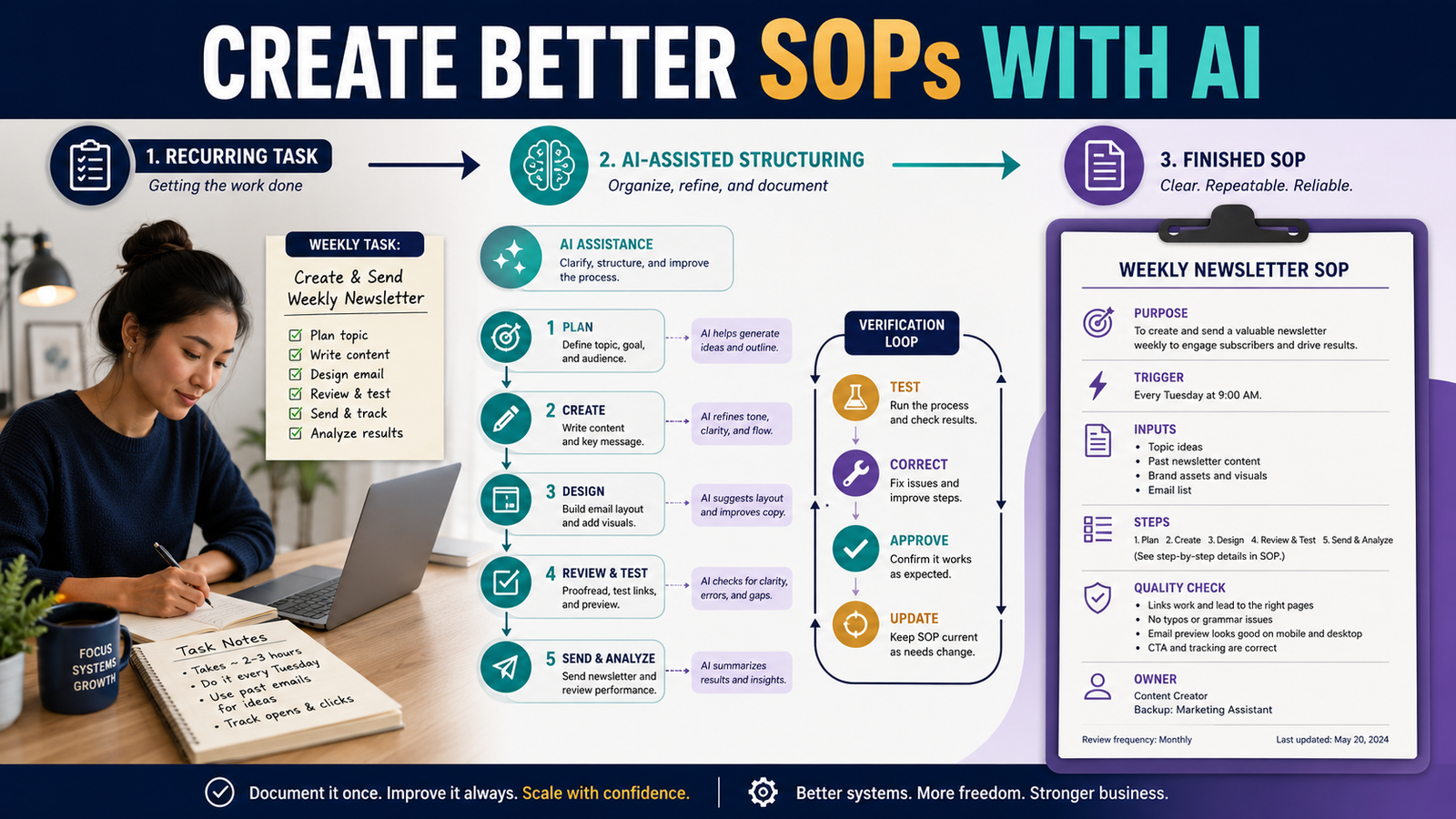 How to Create an SOP With AI for the Business Tasks You Repeat