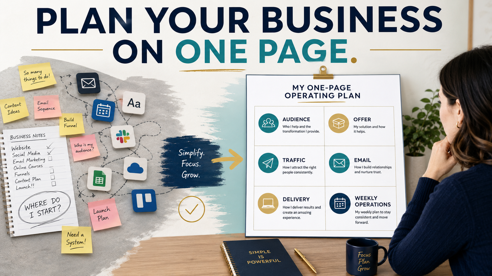 How to Build a One-Page Online-Business Operating Plan for Beginners