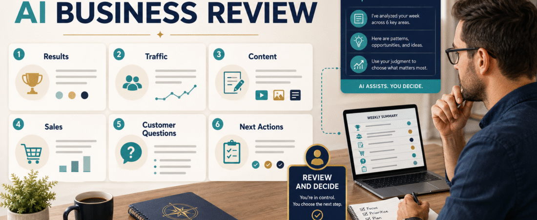 How to Use AI for a Weekly Online-Business Review Without Letting AI Make the Decisions