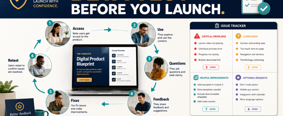 How to Beta Test a Digital Product Before You Launch It