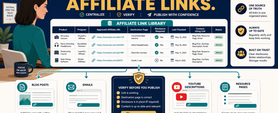 How to Organize Affiliate Links So You Stop Searching for Them Every Time You Publish