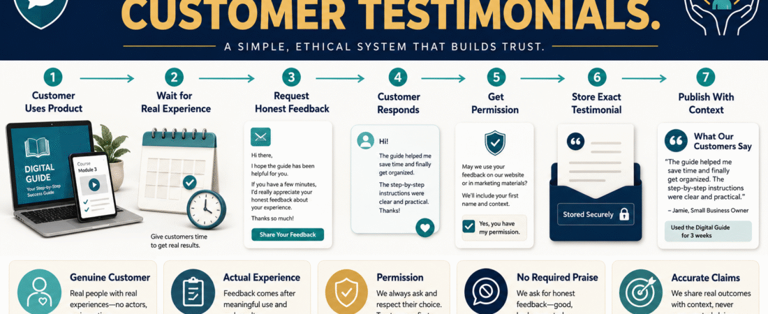 How to Get Testimonials for a Digital Product Without Manufacturing Praise