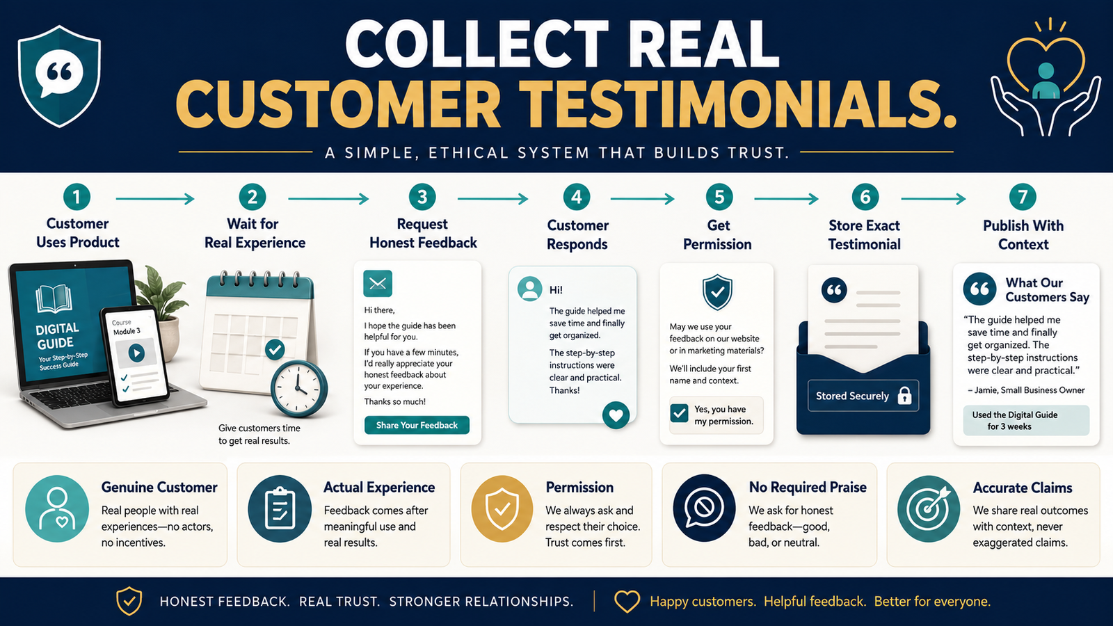 How to Get Testimonials for a Digital Product Without Manufacturing Praise