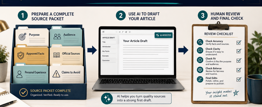 How to Create an AI Source Packet Before Asking for Content