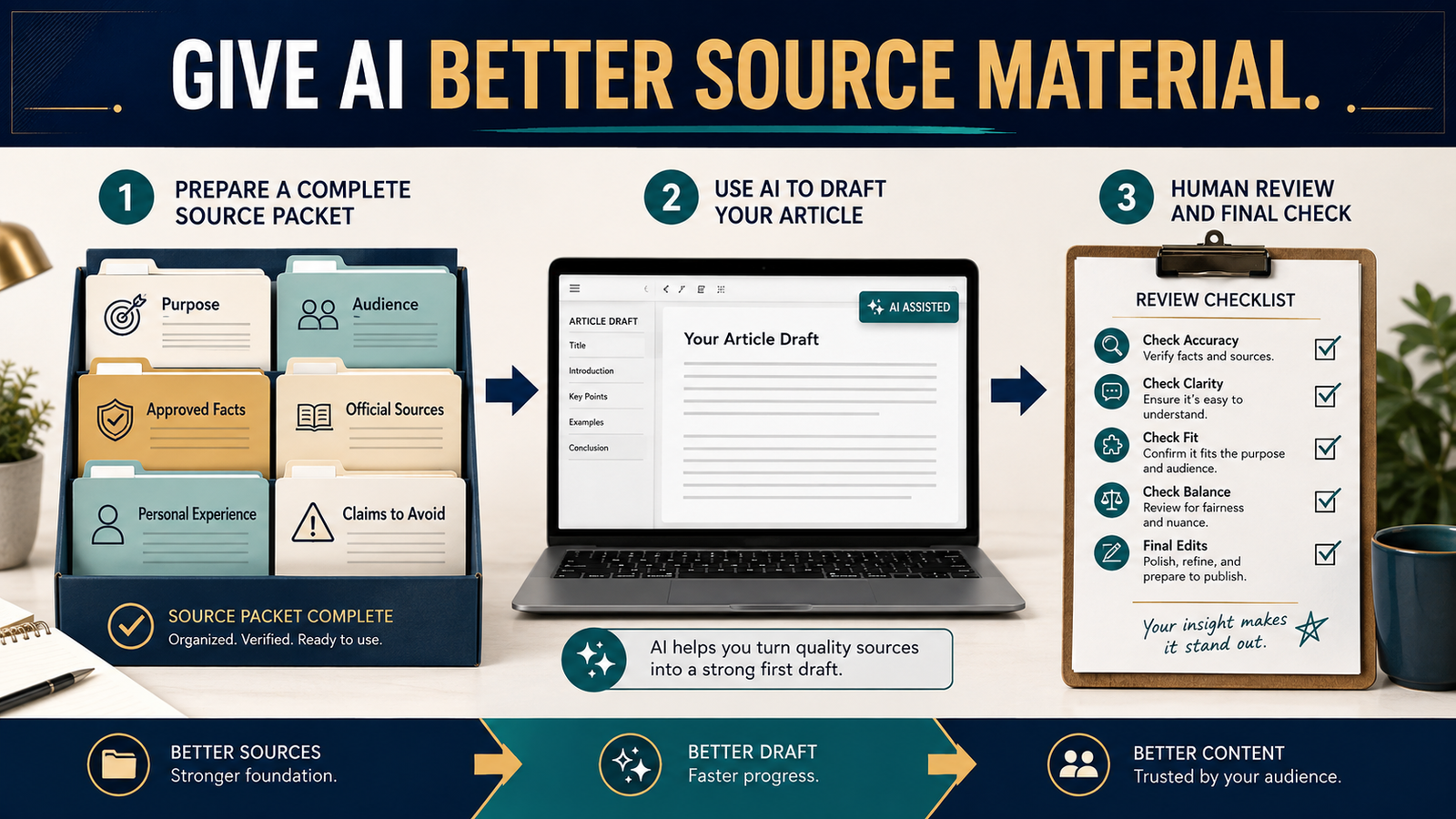 How to Create an AI Source Packet Before Asking for Content
