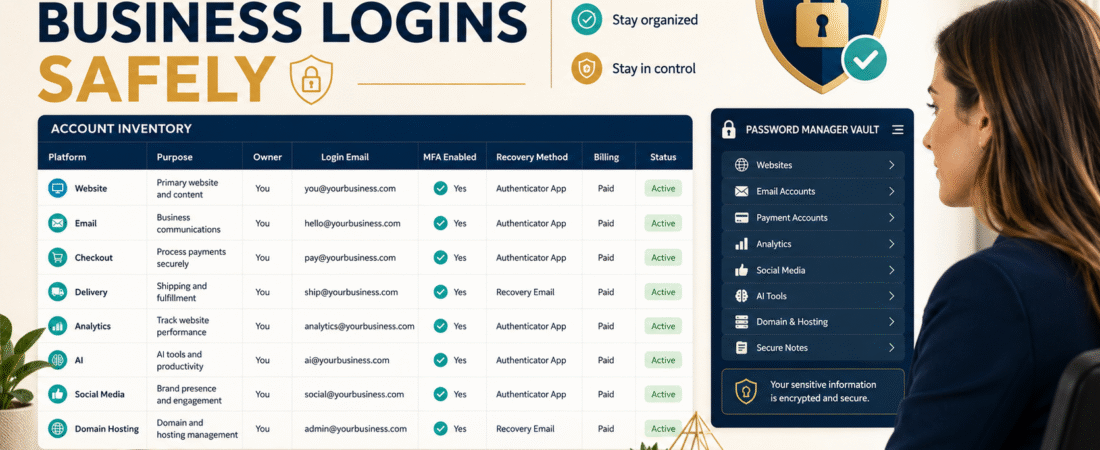 How to Organize Your Online-Business Logins Without Storing Passwords in a Spreadsheet