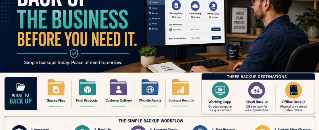 How to Build a Digital Product Backup Plan Before a Tool or Account Fails