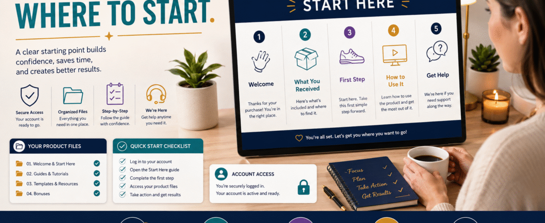 How to Create a Digital Product Start Here Guide That Reduces Customer Confusion