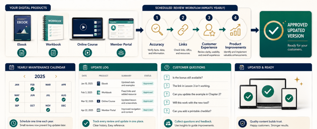 How to Create a Low-Maintenance Digital Product Update Plan