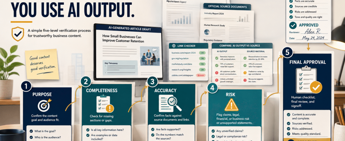 The Five-Level AI Output Verification Process for Beginners