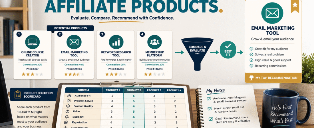 How to Choose Affiliate Products to Promote Without Losing Your Audience’s Trust