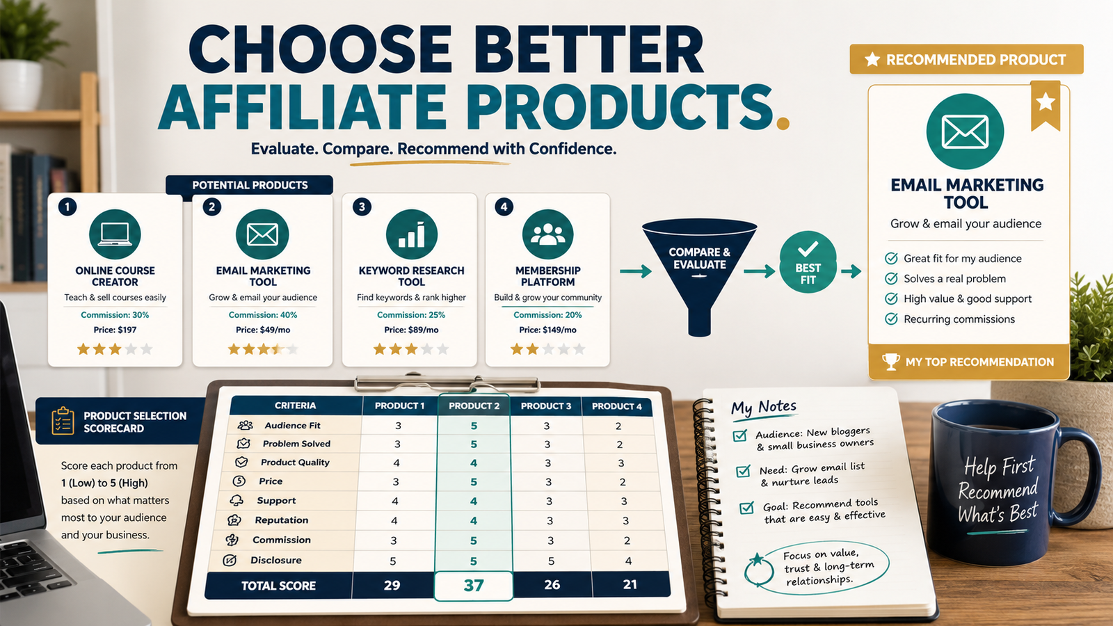 How to Choose Affiliate Products to Promote Without Losing Your Audience’s Trust