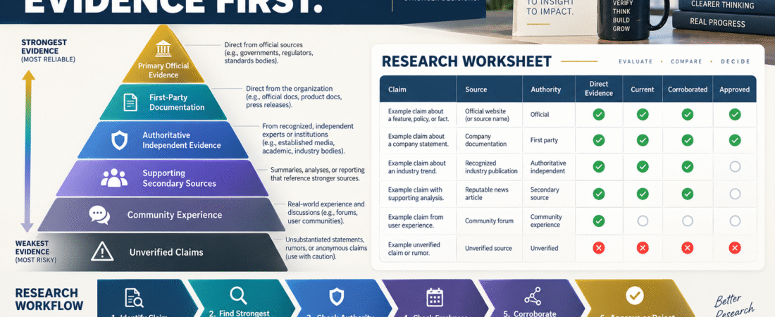 How to Create an AI Evidence Hierarchy So Strong Sources Outrank Convenient Ones
