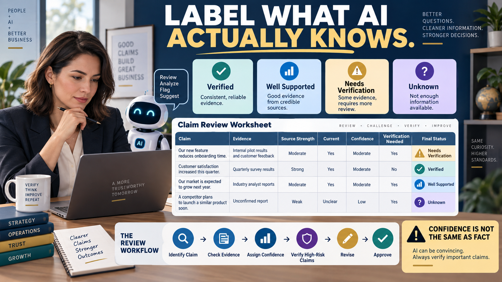 How to Create an AI Confidence Labeling System So Uncertain Information Does Not Look Like Verified Fact