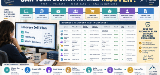 How to Run a Simple Online Business Recovery Drill Without Breaking Your Live Systems