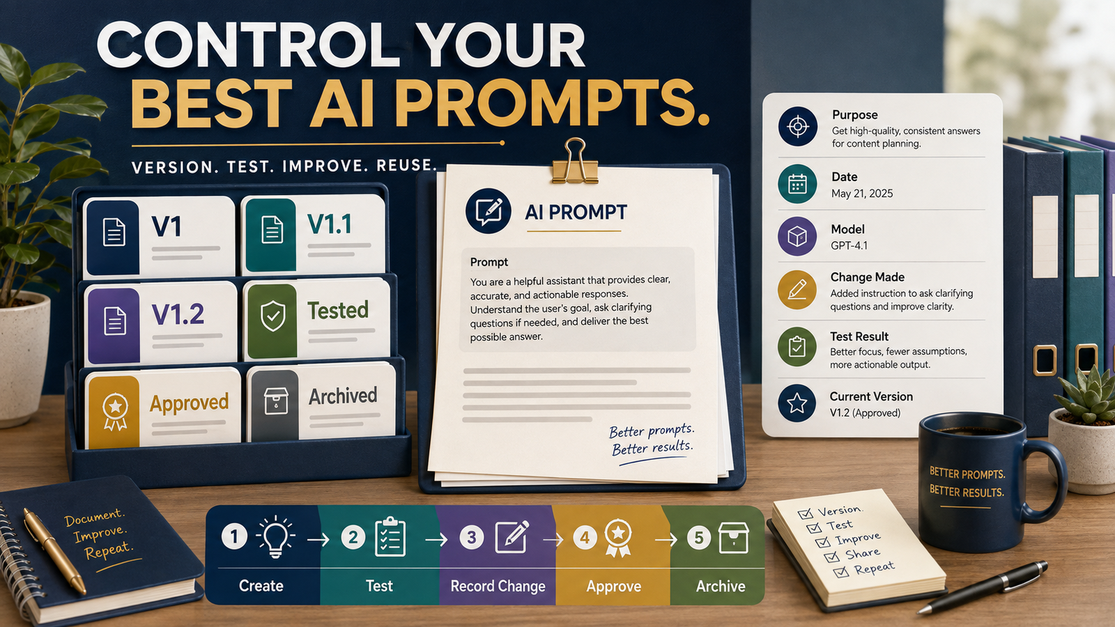 How to Create an AI Prompt Version-Control System So Your Best Instructions Do Not Get Lost