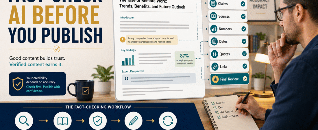 How to Fact-Check AI-Generated Content Before You Publish It