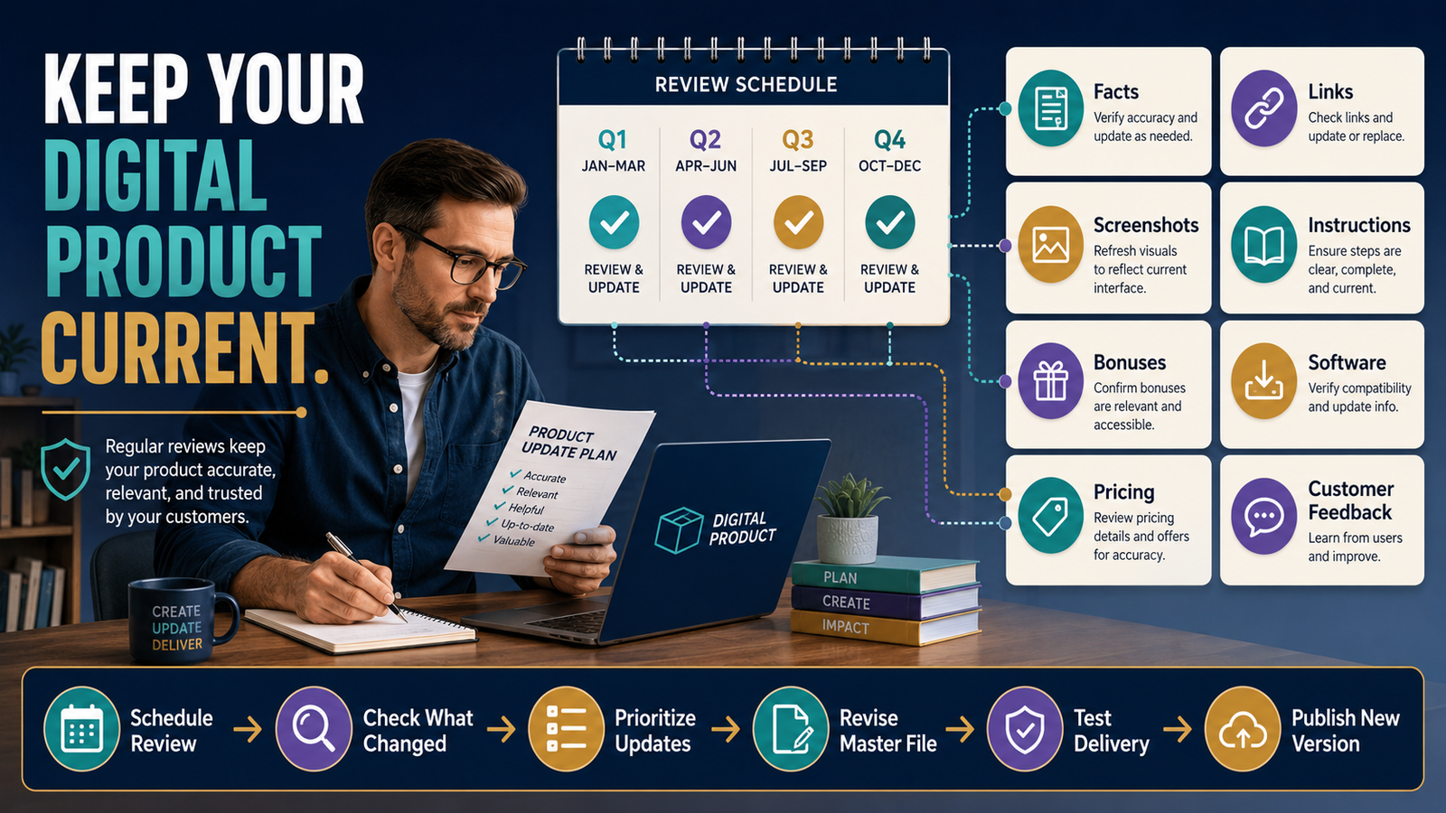 How to Create a Digital Product Revision Schedule So Your Product Does Not Quietly Become Outdated