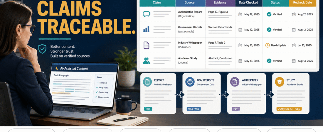 How to Build an AI Content Source-Verification Log So Important Claims Stay Traceable