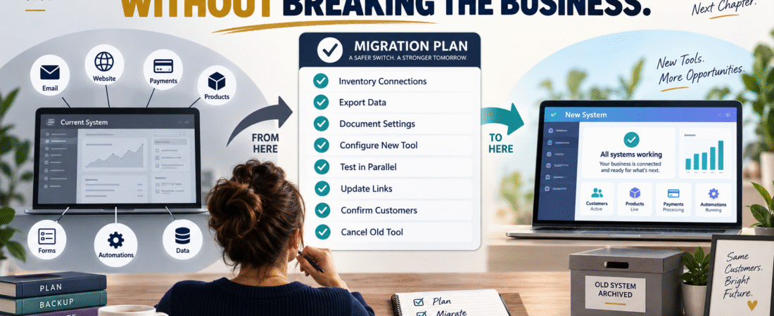 How to Replace an Online-Business Software Tool Without Breaking Everything Connected to It