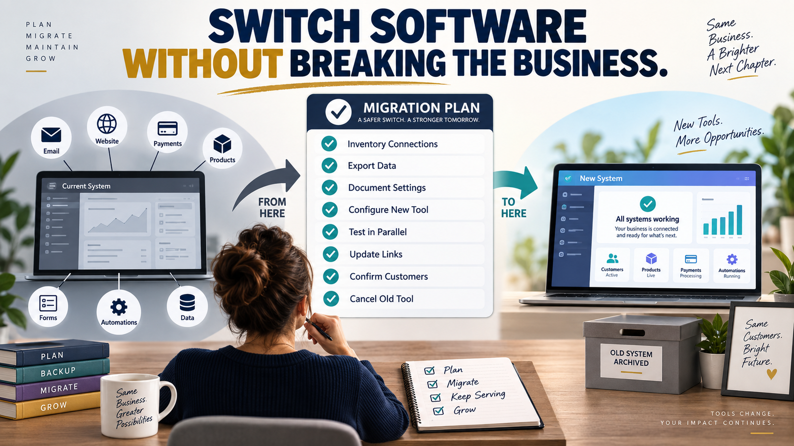 How to Replace an Online-Business Software Tool Without Breaking Everything Connected to It