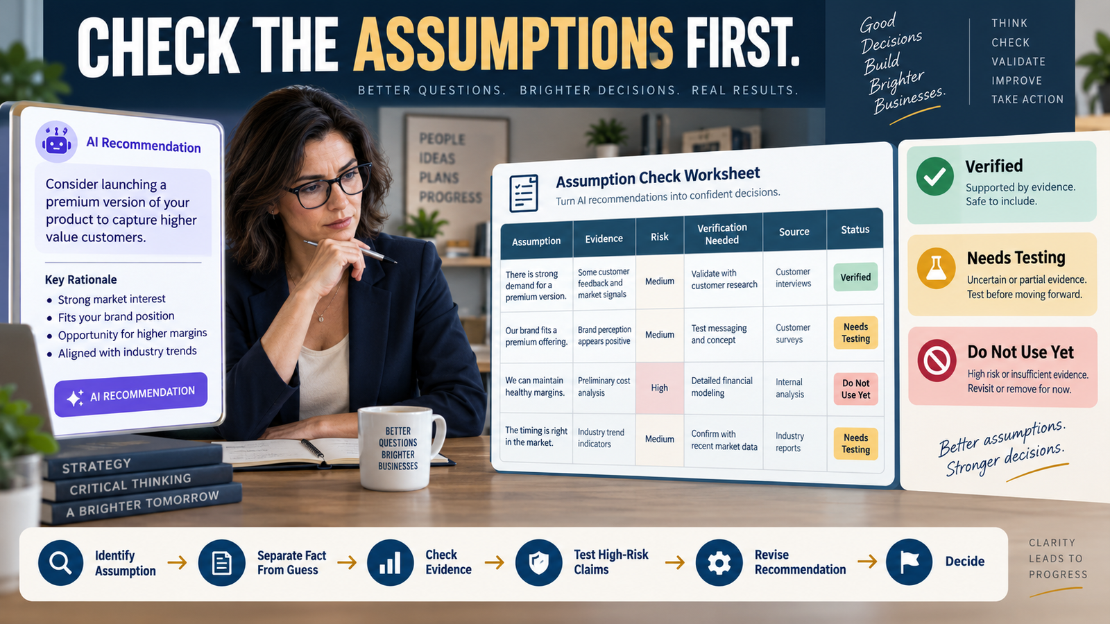How to Create an AI Assumption Checklist Before You Act on an AI Recommendation