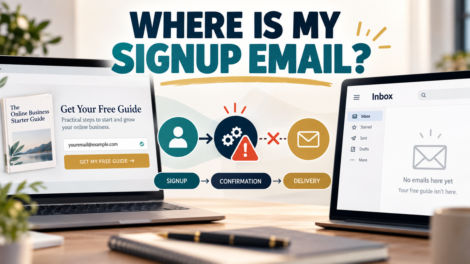 Why Your Lead Magnet Signup Email Never Arrives (and What to Check)